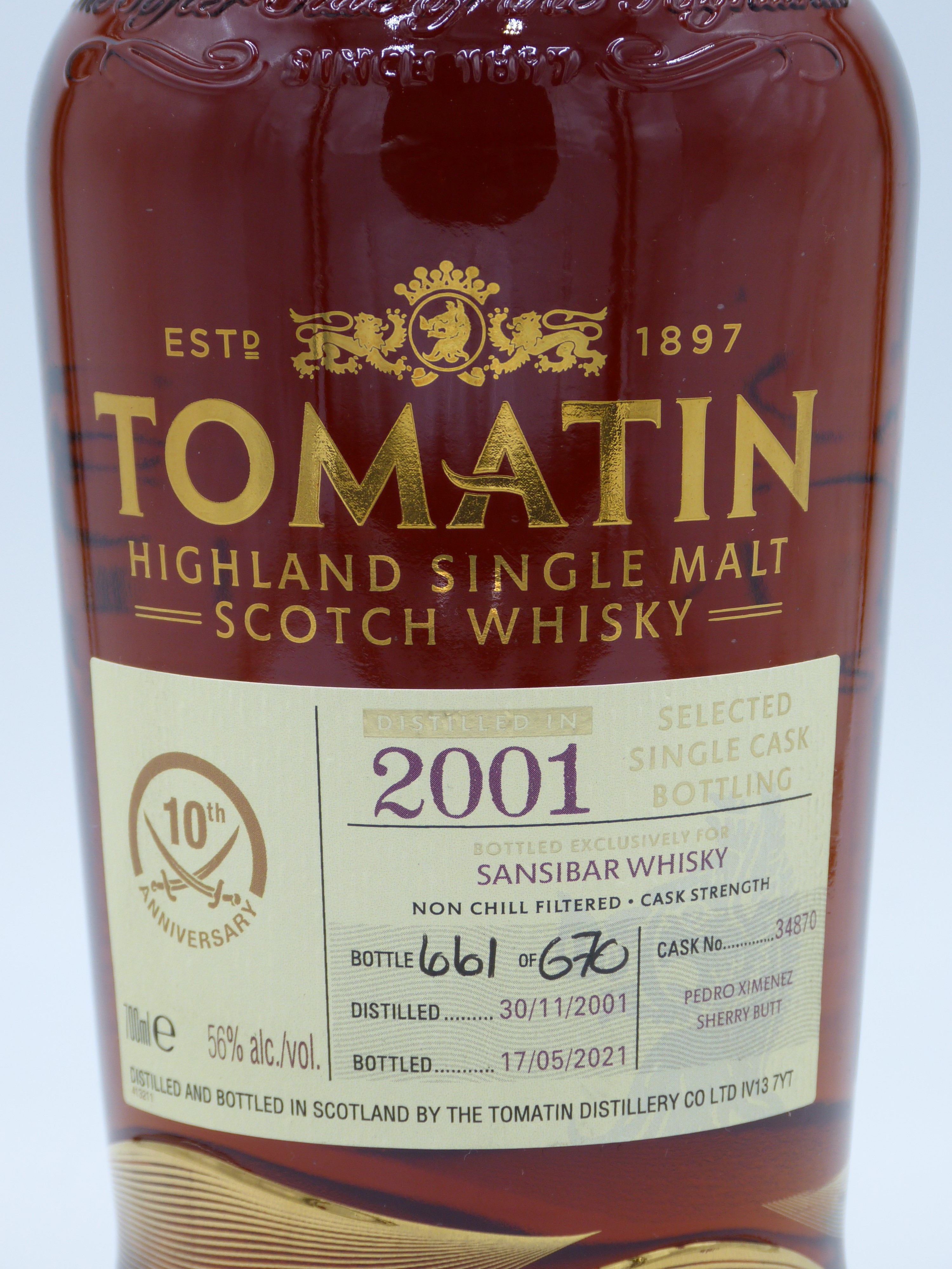 Tomatin 19y - 10th Anniversary Bottling by Tomatin Distillery