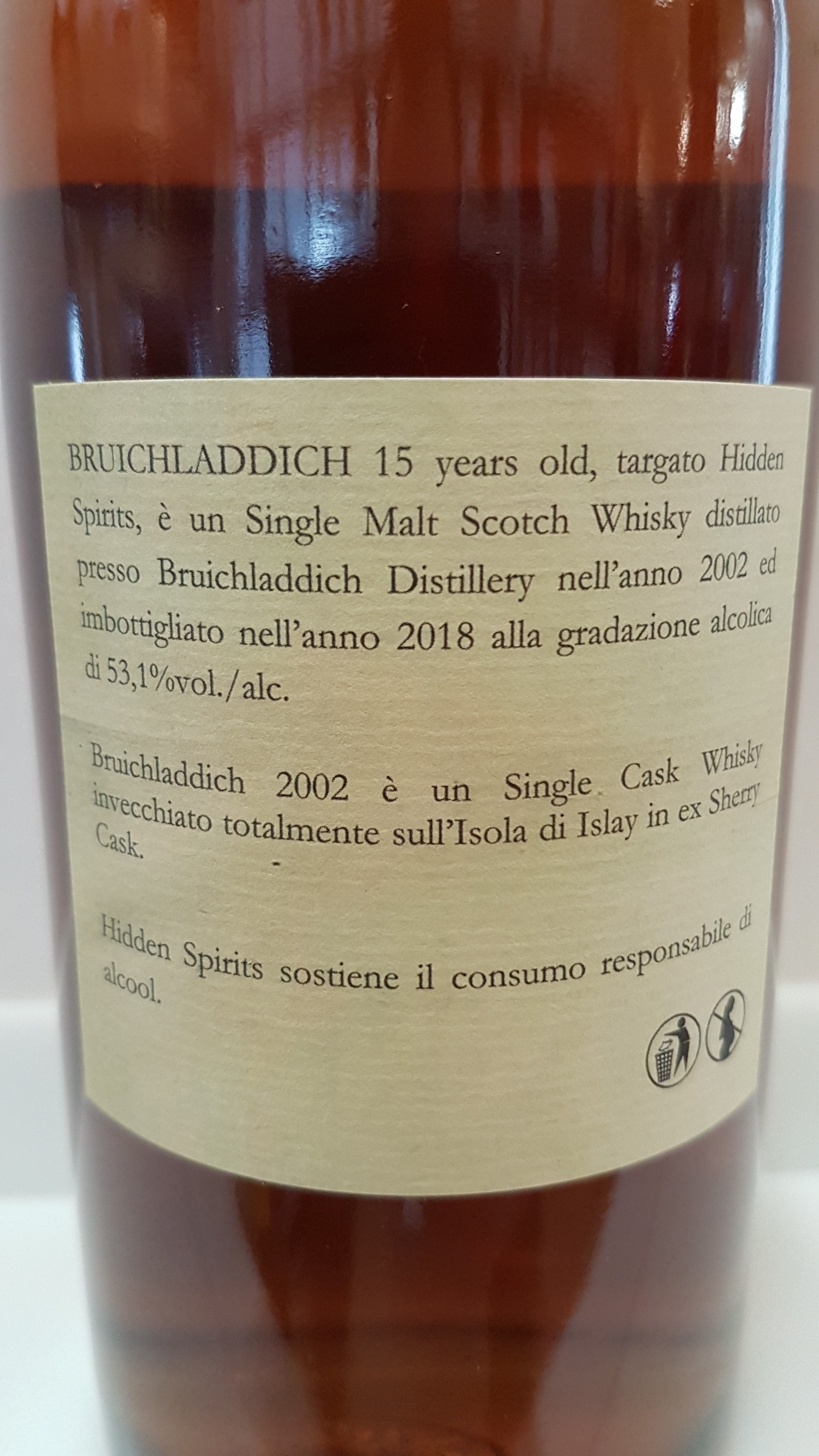 Bruichladdich 15y - Hidden Spirits