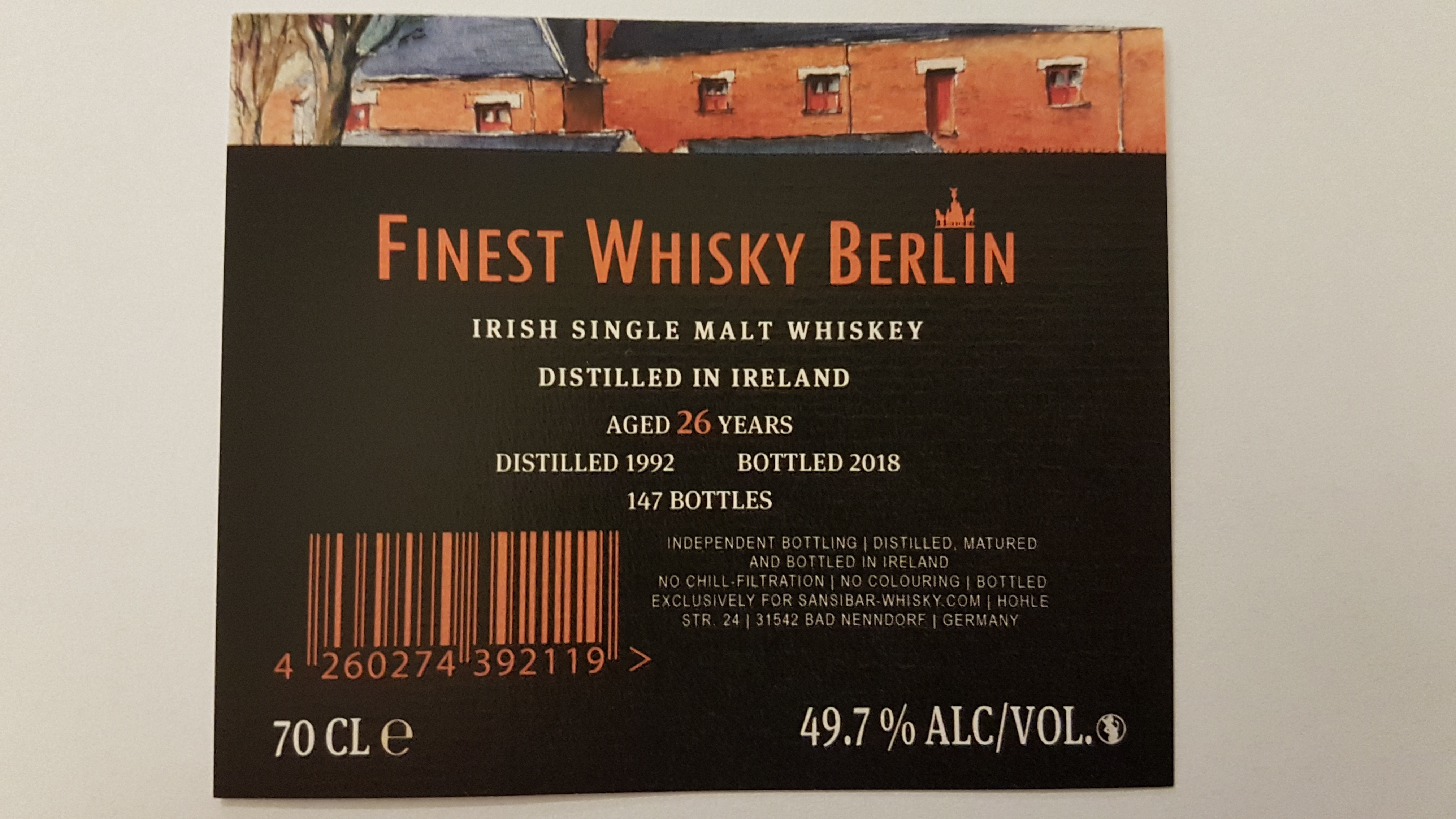 Irish Single Malt 26y - Finest Whisky Berlin Batch 1
